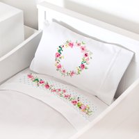 Tuyo Print - Juego De Sábanas Moisés - Colecho Letras Vintage O