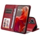 thumbnail image 4 of Funda Billetera para Motorola Edge 50 Neo 5G con Porta Tarjetas y Soporte Ajustable Rojo, 4 of 4