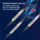 thumbnail image 4 of Barril Darts Viper Shark con forma de aleta de tiburón, 25 g, 80% tungsteno, negro, 4 of 9