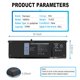 thumbnail image 4 of Batería de portátil Ftenlyen 54 Wh V6W33 para Dell Inspiron, 4 of 8