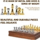 thumbnail image 2 of Ajedrez Metalico GenJuw 12 Piezas Oro Plata Tablero Madera, 2 of 3