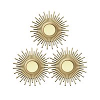 Vgo - Espejo Decorativo Para Colgar En Set De 3 Redondos Ø25 Cm. C/U