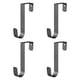 thumbnail image 4 of 4 ganchos para colgar sobre la puerta, ideales para batas, ropa y portátiles. Evitan arañazos y son prácticos organizadores para armarios y salas de e negro, 4 of 5