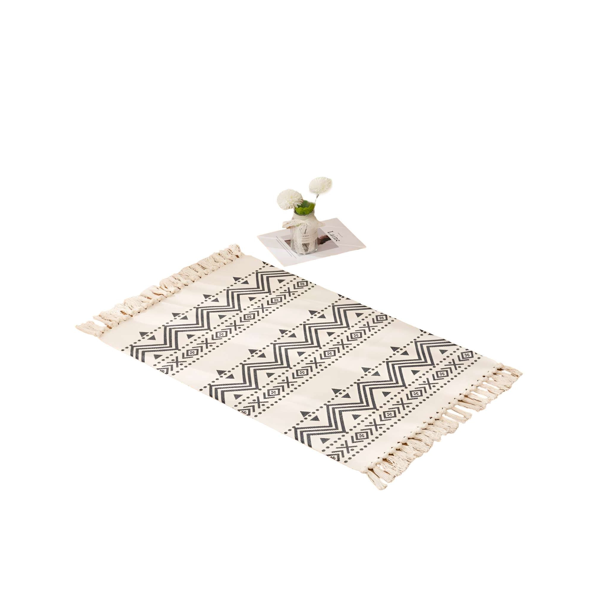 Genérico - Alfombra De Lino 60x90 Cm Para Bajada De Cama V7