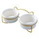thumbnail image 1 of Cuenco De Comida Para Gatos Elevado Dispensador De Alimentos Cuenco Para Perros Cuenco Alimentador De Alimentos De Agua Plato Para Gatos Azul, 1 of 5