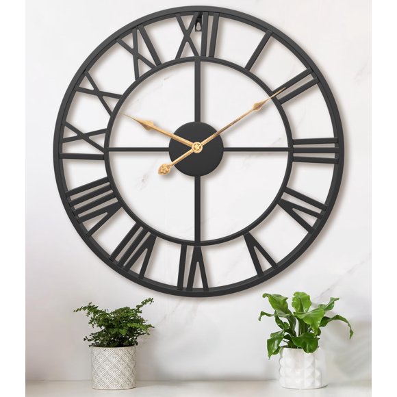 Reloj de Pared Pytha Sight 61 cm con Numerales Romanos – Decoración