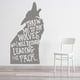 thumbnail image 2 of Decomural Throw Me To The Wolves Inspirational WS-35760, 2 of 2
