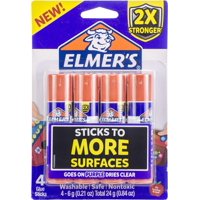 Barras De Pegamento Elmer'S Extra Fuerte Lavables 6G Paquete De 4