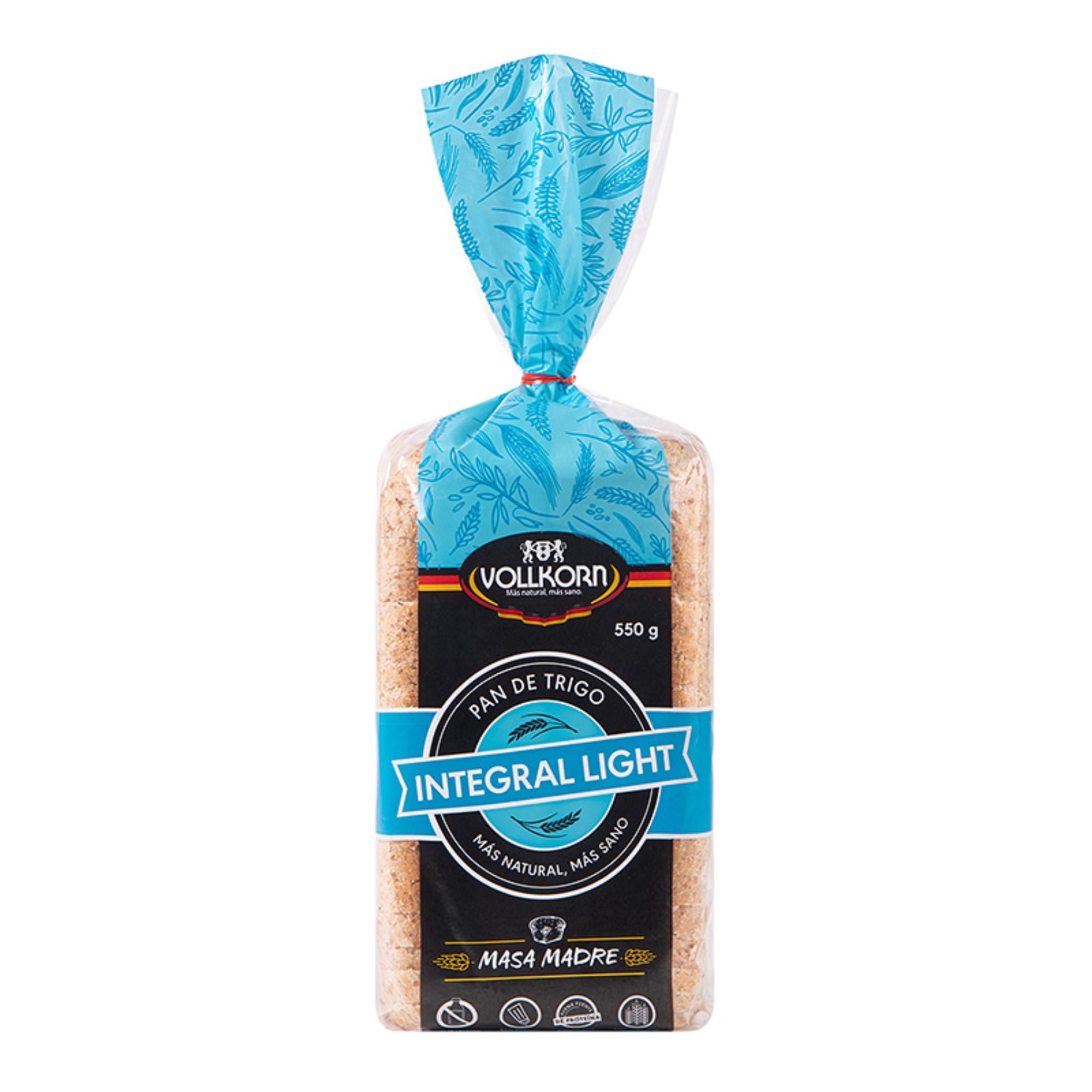 Pan De Molde Trigo Integral Light 1 Un 550 gr Vollkorn