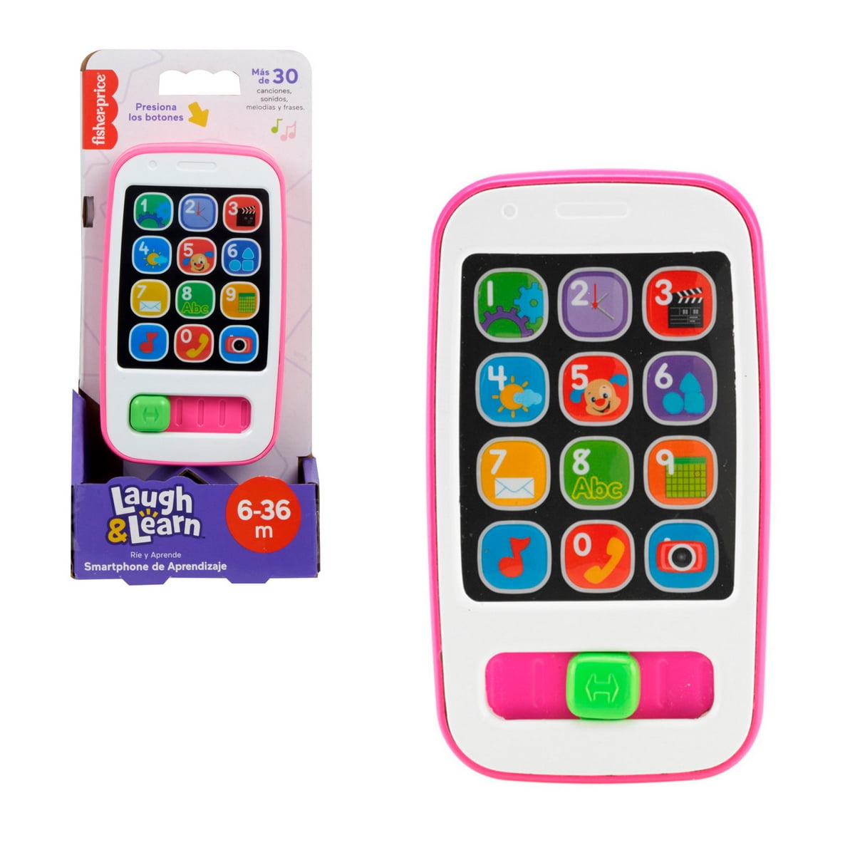 Smartphone Rosa Fisher-price Ríe Y Aprende Bebés 6 Meses+
