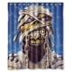 thumbnail image 1 of Cortina de ducha con diseño de calavera de Iron Maiden, juego de cortina de baño con ganchos, tamaño 60 x 72 pulgadas, 1 of 3