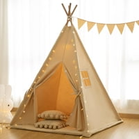 Carpa Tipo Tipi Rongfa Para Niños Portátil Para Interiores Y Exteriores Con Tapete