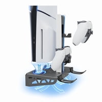 Soporte De Carga Con Enfriamiento Montado En Pared Aaronmei Para Ps5 Slim Negro