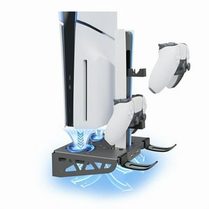 Soporte De Carga Con Enfriamiento Montado En Pared Aaronmei Para Ps5 Slim Negro