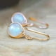 thumbnail image 5 of Gorgeous Vintage Silver Hook Opal Drop Earrings - Perfect for Women!, 5 of 5