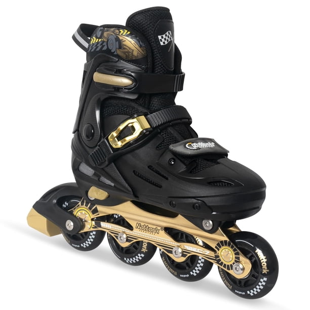 Patines en línea Nattork, geniales decoraciones de coches de carreras para niños, dorados