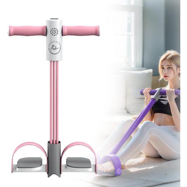 Banda resistencia pedal 6 tubos entrenamiento tensión manual abdomen cintura brazo pierna