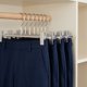 thumbnail image 4 of 2 Piezas de Perchas para Pantalones, Perchas Ahorra Espacio, Organizador de Armario para Pantalones Plateado 11.8x4.3in, 4 of 5