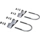 thumbnail image 2 of AimeLt Store - 2 abrazaderas de acero inoxidable para montaje de antena, herrajes de montaje con perno en U, abrazadera para mástil de antena, soporte de mordaza en V, accesorios para antena exterior, 2 of 3