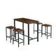 thumbnail image 1 of Set de comedor para cocina con pisos taburetes madera industrial, 1 of 7