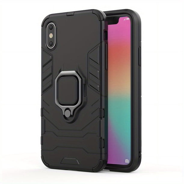 Shockproof Armor Case for iPhone: Protect Your Phone with Shockproof Coque Cover & Ring Holder Stand!