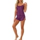 thumbnail image 2 of Conjuntos de Pijama para Mujeres Shorts Sexy Cami Satén para Ropa de Dormir Cómoda y Uso en Salón Todo el Año M Púrpura Oscuro, 2 of 5