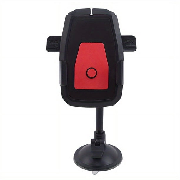 1pc Car CD Port Mobile Phone Navigation Bracket, Car Dashboard Suction Cup Type Long Rod Hose Automatic Lock Mobile Phone Bracket, Car Mobile Phone Bracket