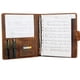 thumbnail image 1 of Carpeta de cuero D&M Leather Studio A4/Letter marrón de 3 anillas, 1 of 8