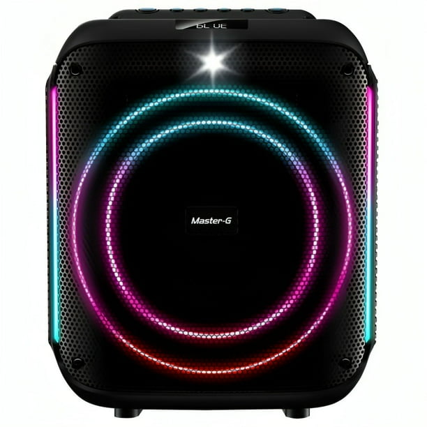 Parlante Bluetooth Master-g Mg Scratch Negro Karaoke