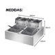 thumbnail image 2 of Freidora Electrica Doble Para Papas Acero Inoxidable Plateado 50hz/ 60hz, 2 of 7