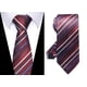 thumbnail image 4 of Juego de 6 corbatas Passabin azul a rayas con tejido jacquard, 4 of 8