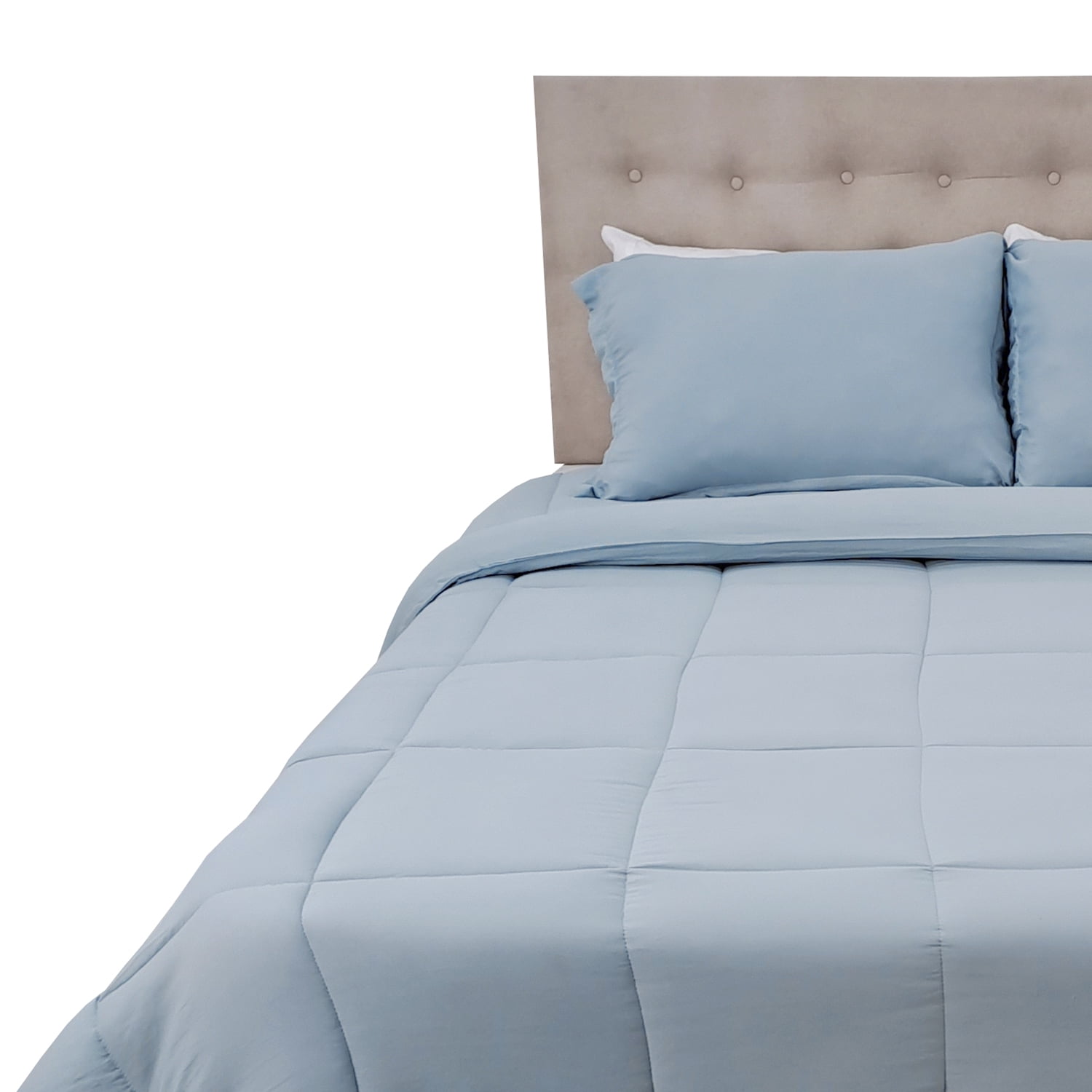 Chantilly - Plumon Termico King Microfibra Color Gris Plata