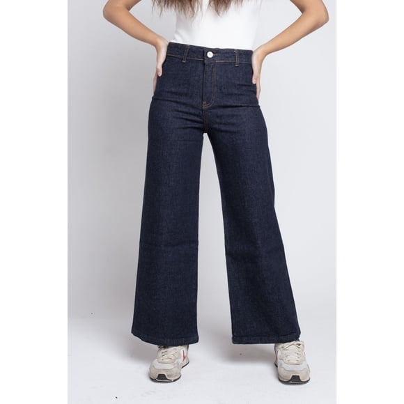 JEANS CULOTTE AZUL RAW TALLA 46 DENIM