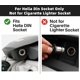 thumbnail image 2 of Adaptador Cliff Top BMW Triumph Hella DIN a enchufe de encendedor de cigarrillos, 2 of 7