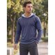 thumbnail image 4 of Camisetas con capucha de manga larga ligeras para gimnasio de hombres XL azul oscuro, 4 of 5