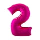 thumbnail image 3 of Globo de aluminio número 3, rosa, 40 cm, Funny Fashion USA, 3 of 8
