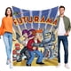 thumbnail image 1 of Futurama anti-pilling, suave, ligera, esponjosa y acogedora de lujo para hogar y cocina – Perfecta para niños y adultos, 100 x 150 cm, 1 of 6