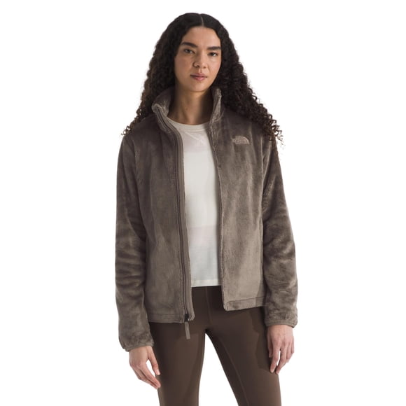 Chaqueta The North Face Osito para mujer, forro polar con cierre completo, marrón, XS