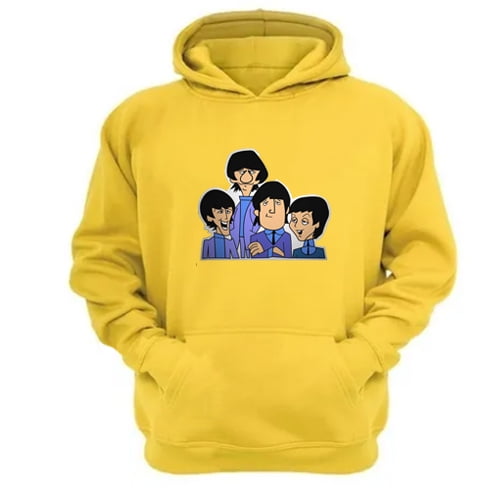 Polerón Canguro The Beatles Amarillo Talla S Unisex
