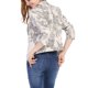 thumbnail image 3 of INSPIRE CHIC Blazer de regreso a clases para mujer, chaqueta de traje corta de verano, abierta al frente, para el trabajo, beige-floral XL, 3 of 8