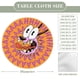 thumbnail image 2 of Coraje, el perro cobarde-theme Fitted Round Tablecloths Elastic Edged Table Covers Waterproof Table Cloth for Kitchen Holiday Party Tables Decor 150cm, 2 of 6