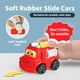 thumbnail image 2 of Juego de juguetes para coche ALASOU de goma blanda para niños de 1 año con tapete y bolsa, 12 unidades, 2 of 3