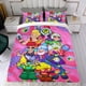 thumbnail image 4 of Brawl Stars Conjunto de sábanas temático, trío de piezas, cómodo y amigable con la piel, diseño único, regalo de decoración para el hogar para familiares, amigos y fans, 90 cm * 190 cm, 4 of 6