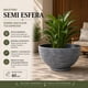 thumbnail image 4 of Macetero Plastico Semi Esfera Premium Diseño a Rayas M azul, 4 of 9