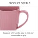 thumbnail image 3 of Vaso de paja de trigo de 500 ml, de plástico, para té, café y agua, con asa, ideal para el baño (rosa), 3 of 5