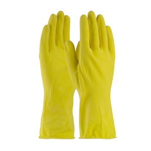 Genérica - Guantes Amarillos De Látex Talla L Aseo Limpieza Multiusos