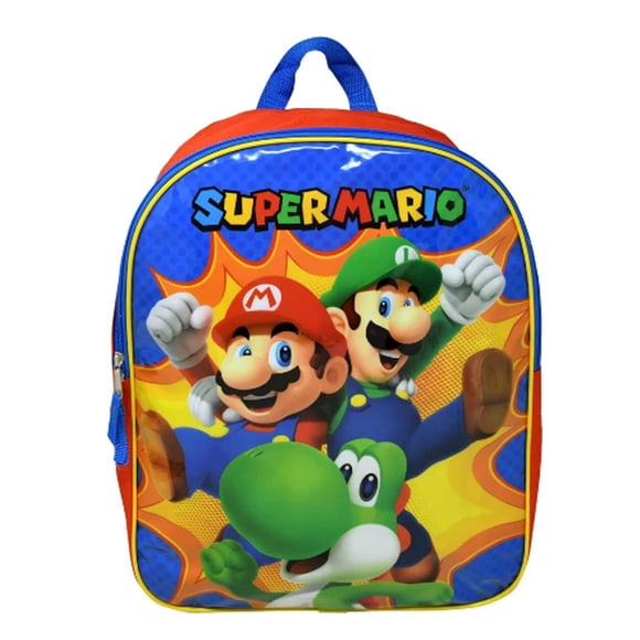 Mochila CocoMelon para niños de color rojo moderno con estampado de Mario