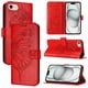 thumbnail image 5 of Funda cartera mariposa para iPhone 16e con soporte y ranuras para tarjetas Rojo, 5 of 5