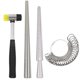 thumbnail image 1 of Herramienta de medición de mandriles Ring Sizer, juego de tallas de acero HEYMOUS, 1 of 7