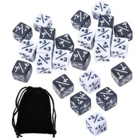 Bothyi - 24X Contador De Dados D6 Acrílico Para Juegos De Mesa, Suministros Para Fiestas